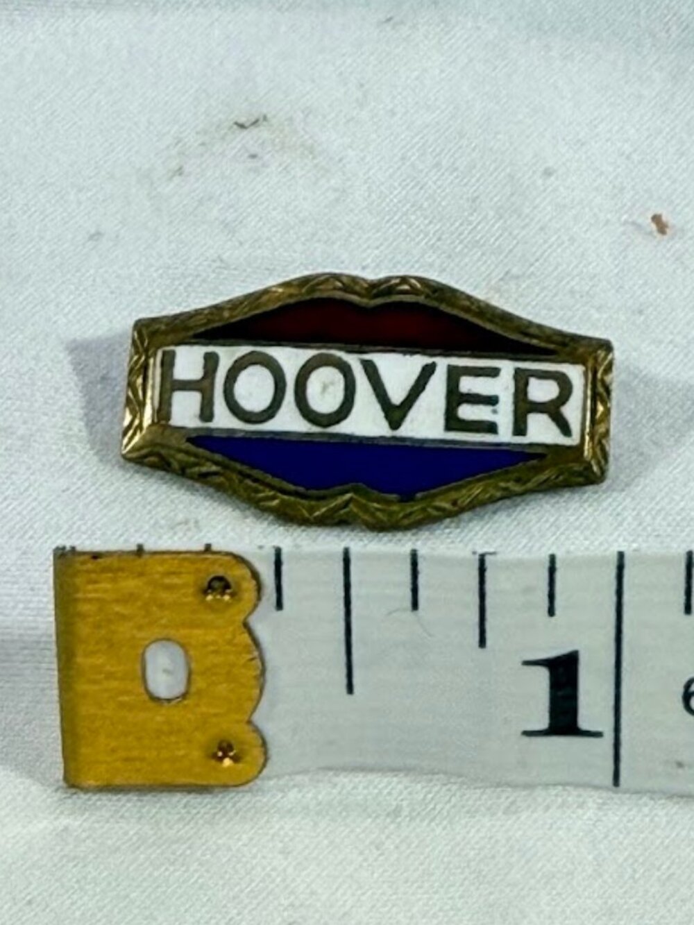 Vintage 1928 Herbert Hoover Enamel Presidential Political Campaign Lapel Pin - Picture 3 of 4